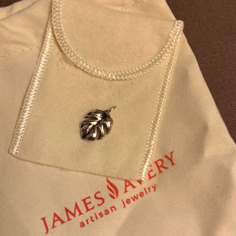James Avery RETIRED monstera leaf charm